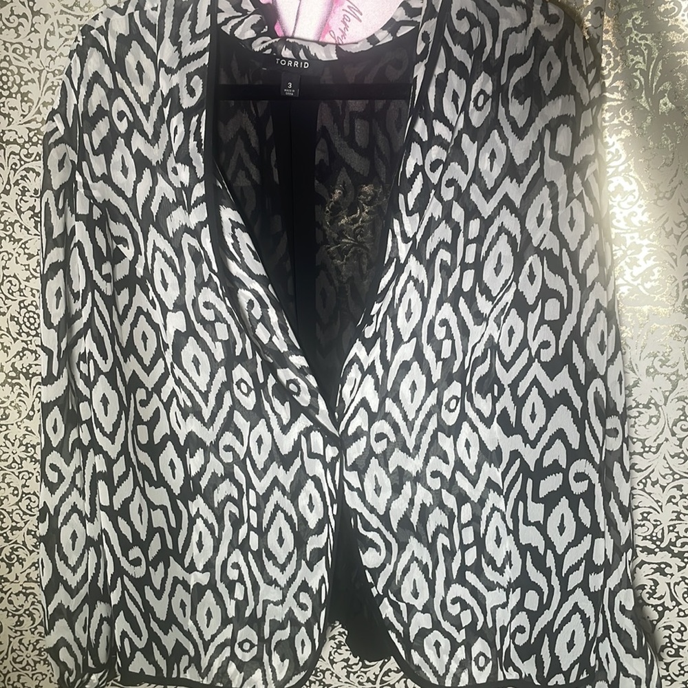 Torrid Chiffon Blazer